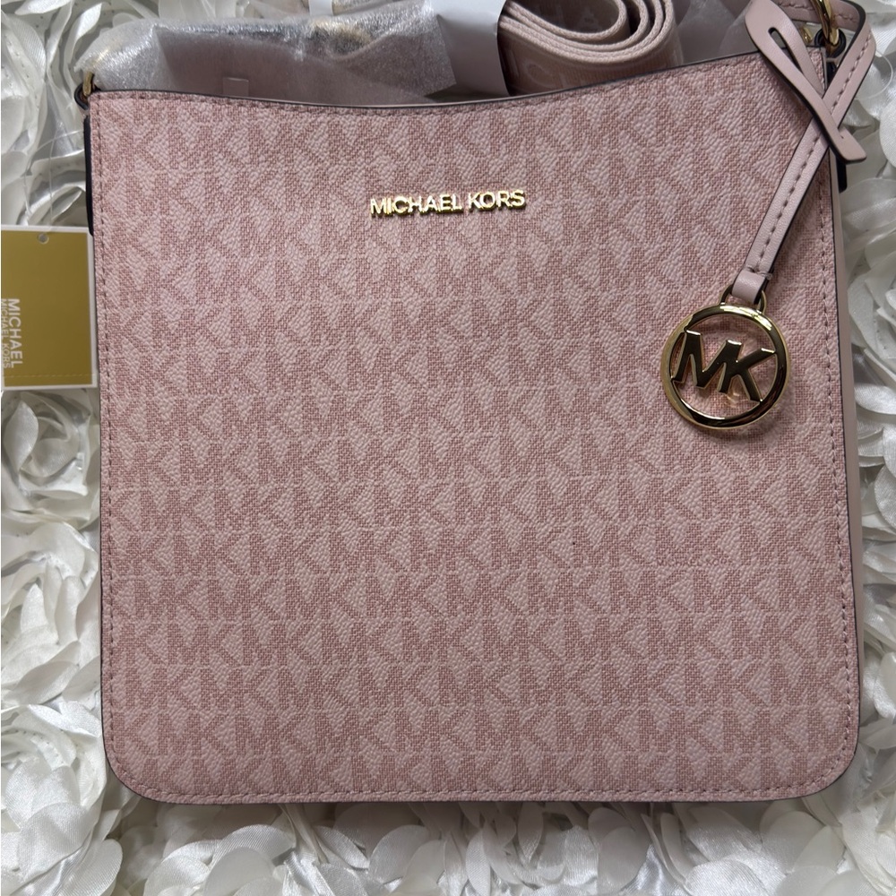 MICHAEL Michael Kors Blush Crossbody Bag with Gold Accents